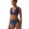 Carmen Marc Valvo Ruched Bikini Top - Solids -Swim Wear Shop C2A477 406 R