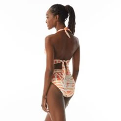 Carmen Marc Valvo Halter Bikini Top - Sun Set Palm -Swim Wear Shop C3B097 970 alt03