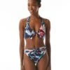 Carmen Marc Valvo Halter Bikini Top - Tivoli Garden -Swim Wear Shop C3H074 406 R