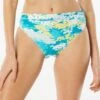 Carmen Marc Valvo Classic Shirred Waist Bikini Bottom - Madeira Garden -Swim Wear Shop C4H223 459