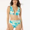 Carmen Marc Valvo Ruched Bikini Top - Madeira Garden -Swim Wear Shop C4H477 459