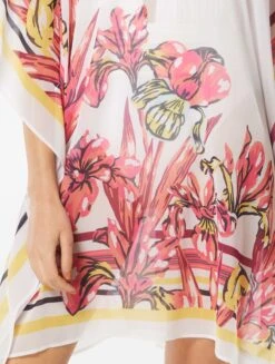 Carmen Marc Valvo V-Neck Caftan Cover Up - Brava Lily 7 Carmen Marc Valvo V-Neck Caftan Cover Up - Brava Lily -Swim Wear Shop C4J823 618 alt02