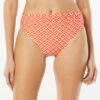 Carmen Marc Valvo Classic Shirred Waist Bikini Bottom - Island Diamond -Swim Wear Shop C4N223 816
