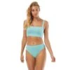 Carmen Marc Valvo Square Neck Twist Back Crop Top - Twisted Tides -Swim Wear Shop C66430 342