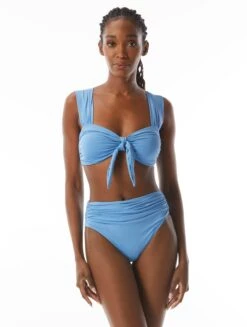 Carmen Marc Valvo Front Tie Bikini Top - Solids 8 Carmen Marc Valvo Front Tie Bikini Top - Solids -Swim Wear Shop C66436 489 R