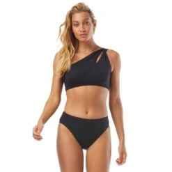 Carmen Marc Valvo One Shoulder Cut Out Bikini Top - Twisted Tides
