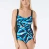 Gabar Chlorine Resistant Twist Bra One Piece Swimsuit - Tide Pool -Swim Wear Shop G6E221 001