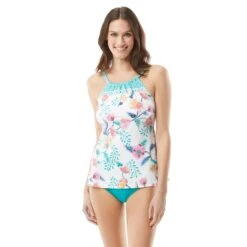 Beach House Blair High Neck Tankini Top - Floral Fantasy 8 Beach House Blair High Neck Tankini Top - Floral Fantasy -Swim Wear Shop H04731 119 alt02