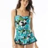 Beach House Swim Laura Shirred Underwire Swimdress - Deco Garden -Swim Wear Shop H06948 001 R