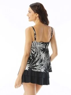 Beach House Swim Willow Twist Front Underwire Tankini Top - Abstract Palm -Swim Wear Shop H14970 001 alt03 R