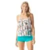 Beach House Swim Jane Ruffle Tankini Top - Moroccan Bloom -Swim Wear Shop H15025 100