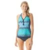 Beach House Erinna Racerback Zipper Front Tankini - Desert Stripe -Swim Wear Shop H16866 511