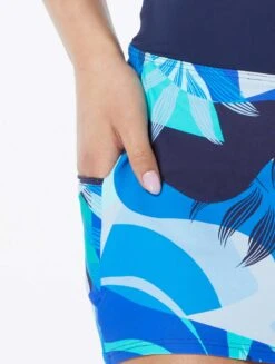 Beach House Sport Emma Swim Skort - Geo Palm -Swim Wear Shop H18371 511 alt04