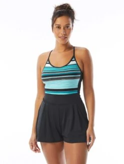 Beach House Sport Swell Swim Romper - Shorelines