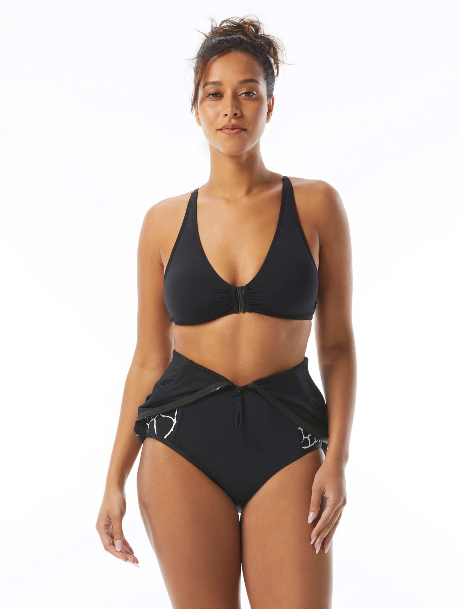 Beach House Sport Endurance Zip Front One Piece Swimsuit - Desert Giraffe 8 Beach House Sport Endurance Zip Front One Piece Swimsuit - Desert Giraffe - Image 6