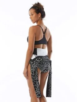 Beach House Sport Sculpt Long Sleeve Zip Front One Piece Swimsuit - Desert Giraffe -Swim Wear Shop H28954 001 alt04 R