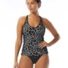 Beach House Sport Ambition Slim Fit Cross Back Tankini Top - Desert Giraffe -Swim Wear Shop H28982 001 R