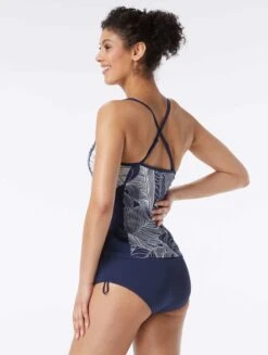 Beach House Sport Ambition Fitted Cross Back Tankini Top - Paradise Palm 10 Beach House Sport Ambition Fitted Cross Back Tankini Top - Paradise Palm -Swim Wear Shop H38982 511 alt03