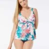 Beach House Swim Willow Twist Front Underwire Tankini Top - Island Floral -Swim Wear Shop H42756 970