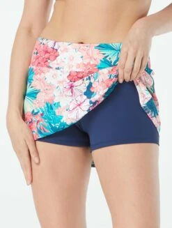 Beach House Swim Emma Pull On Swim Skort - Island Floral -Swim Wear Shop H42779 970 alt02