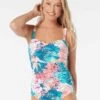 Beach House Swim Krystal Shirred Underwire One Piece Swimsuit - Island Floral -Swim Wear Shop H42911 970