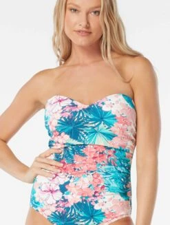 Beach House Swim Krystal Shirred Underwire One Piece Swimsuit - Island Floral -Swim Wear Shop H42911 970 alt02