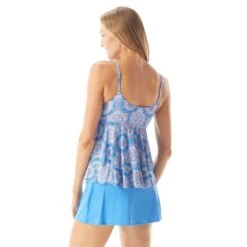 Beach House Swim Tana Double Ruffle Underwire Tankini Top - Mystic Medallion 7 Beach House Swim Tana Double Ruffle Underwire Tankini Top - Mystic Medallion -Swim Wear Shop H44535 504 alt03