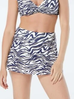 Beach House Swim Emma Pull On Swim Skort - Wild Tiger