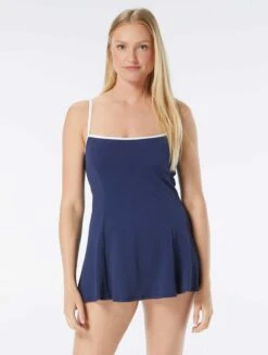 Beach House Swim Liza Princess Seam Underwire Swim Dress - Pique Solids