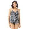 Beach House Kerry Mesh Layer Underwire Tankini Top - Bay Dreaming
