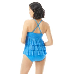 Beach House Layla Crochet Ruffle Bow Underwire Tankini Top - Crochet Soleil -Swim Wear Shop H65936 504 alt01 1