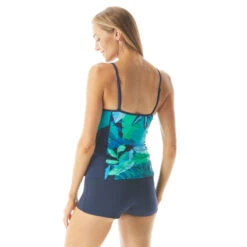 Beach House Sport Ambition Slim Fit Cross Back Tankini Top - Girl's Best Frond -Swim Wear Shop H66982 511 alt02