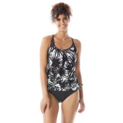 Beach House Sport Triumph Double Layer Tankini Top - Seaside Palm