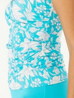 Beach House Swim Lola Wrap Underwire Tankini Top - Coastal Botanical -Swim Wear Shop H92735 447 alt02