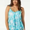 Beach House Swim Kerry Mesh Layer Underwire Tankini Top - Coastal Botanical -Swim Wear Shop H92893 447