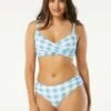 Beach House Swim Christa Wrap Underwire Bikini Top - Summer Gingham -Swim Wear Shop H96784 437