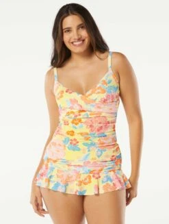 Beach House Swim Christa Wrap Underwire Tankini Top - Newport Floral
