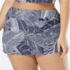 Beach House Sport Plus Size Emma Pull On Swim Skort - Paradise Palm -Swim Wear Shop HW38058 511