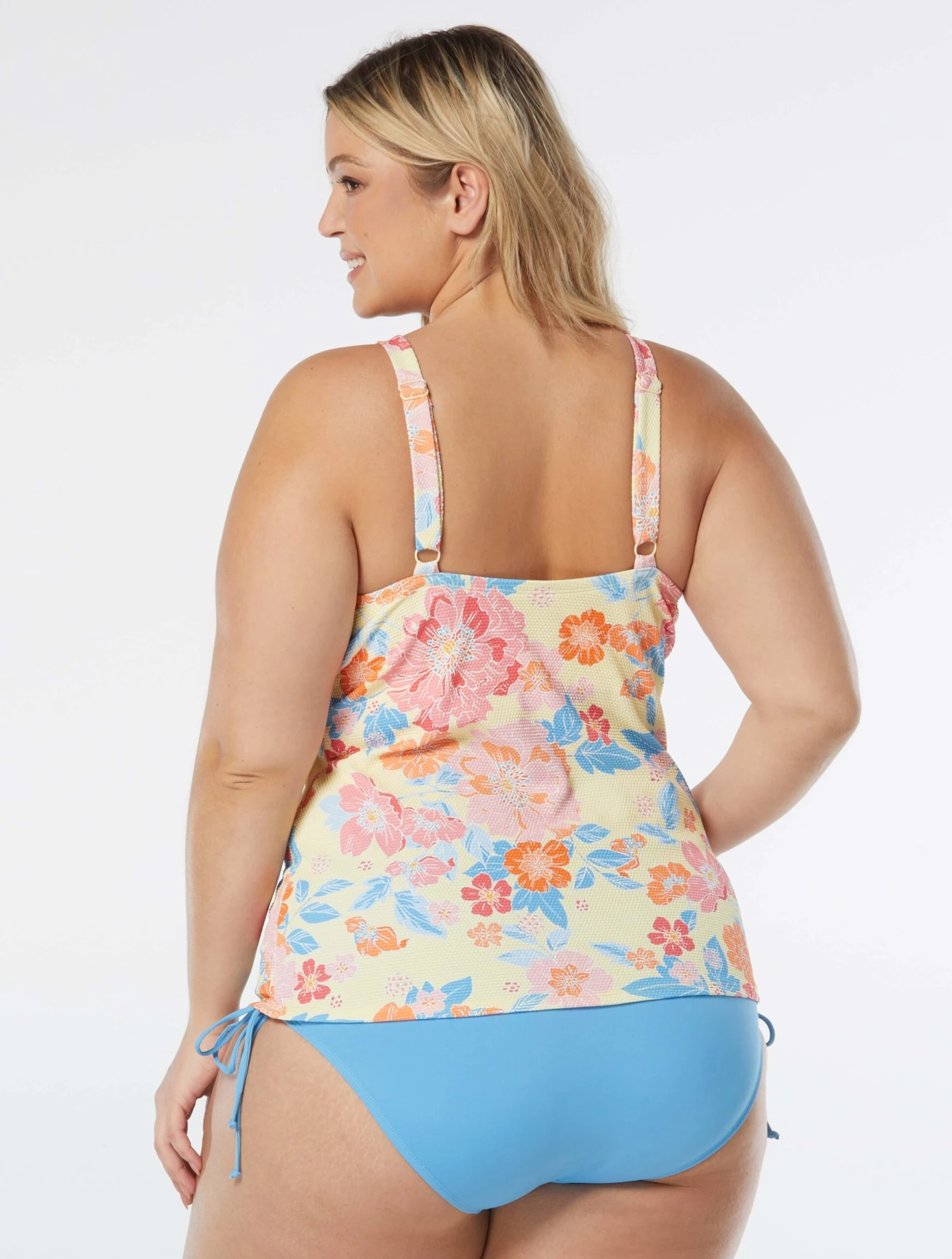 Beach House Swim Plus Size Blair High Neck Tankini Top - Newport Floral 4 Beach House Swim Plus Size Blair High Neck Tankini Top - Newport Floral - Image 2