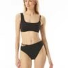MICHAEL Michael Kors Logo Chain Bikini Top - Signature Solids -Swim Wear Shop MM1K033 001 R