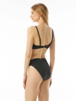 MICHAEL Michael Kors Logo Chain Bikini Top - Signature Solids -Swim Wear Shop MM1K033 001 alt03 R