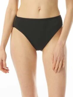 MICHAEL Michael Kors High Leg Bikini Bottom - Solids