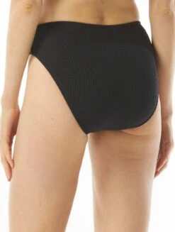 MICHAEL Michael Kors High Leg Bikini Bottom - Decadent Texture -Swim Wear Shop MM1W598 001 alt01 R