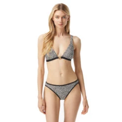 MICHAEL Michael Kors Triangle Bikini Top - Mini Leopard