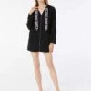 MICHAEL Michael Kors Zip Front Hooded Cover Up - Logo Elastic Solids -Swim Wear Shop MM2M595 001