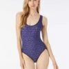 MICHAEL Michael Kors Scoopneck One Piece Swimsuit - Signature Logo -Swim Wear Shop MM2N188 412