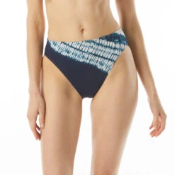 MICHAEL Michael Kors High Leg Bikini Bottom - Tie Dye