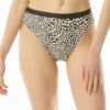 MICHAEL Michael Kors High Leg Bikini Bottom - Abstract Animal -Swim Wear Shop MM3K605 112 R