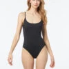MICHAEL Michael Kors Scoop Neck One Piece Swimsuit - Solids -Swim Wear Shop MM3P009 001
