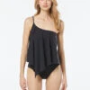 MICHAEL Michael Kors One Shoulder Tankini Top - Solids -Swim Wear Shop MM3P091 001